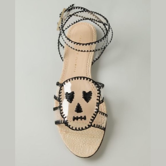 Charlotte Olympia Lupita PVC Skull Sandals - Picture 8 of 8